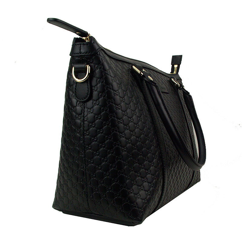 gucci古驰经典双g纯色手提单肩包代购 449656黑色