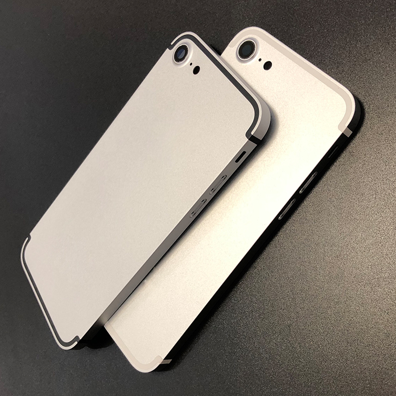 宛丝希适用苹果8代改方形后盖7p改8p手机壳玻璃后壳iphone7代se2改直