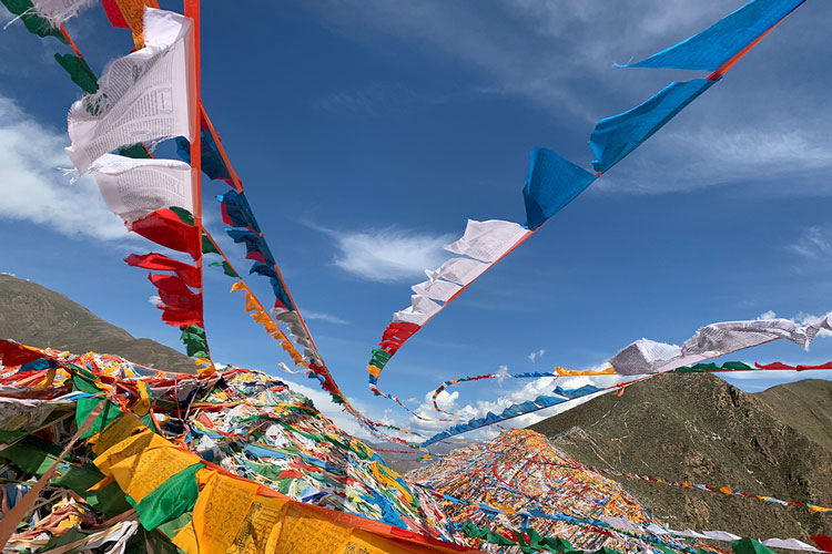 西藏圣山圣湖代挂经幡 平安健康祈福经旗五色风马旗100面龙达隆达