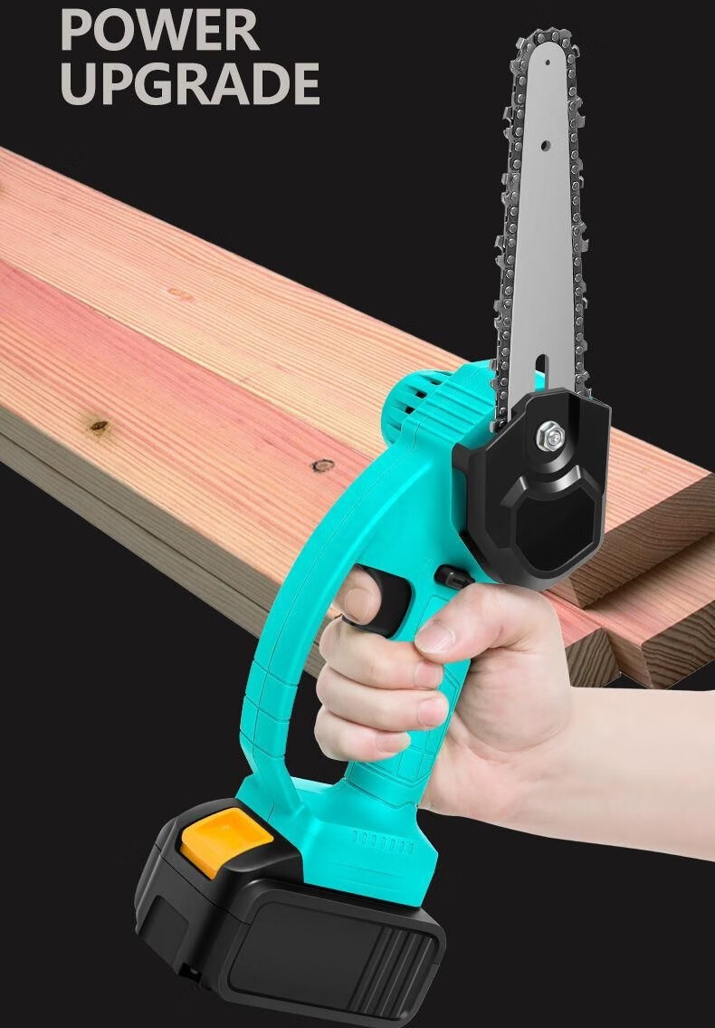 手电锯木工电锯官方同款锂电池电锯家用充电式伐木锯通用4寸6寸无线