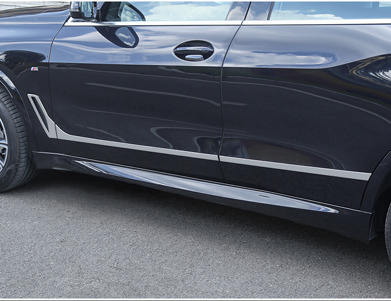 i40i改装车门防撞条门边条装饰亮条 19-21款宝马新x5车身亮条【a款】