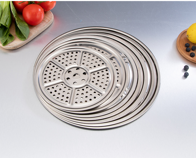 铁篦子蒸馒头304不锈钢蒸片加厚蒸盘架厨房家用蒸锅篦子炒锅蒸屉隔水