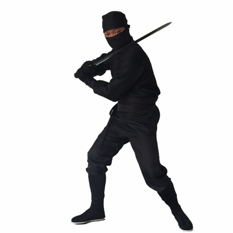 古装蒙面服服夜行衣忍者男女黑衣人武侠披风盗贼演出服装2020 披风