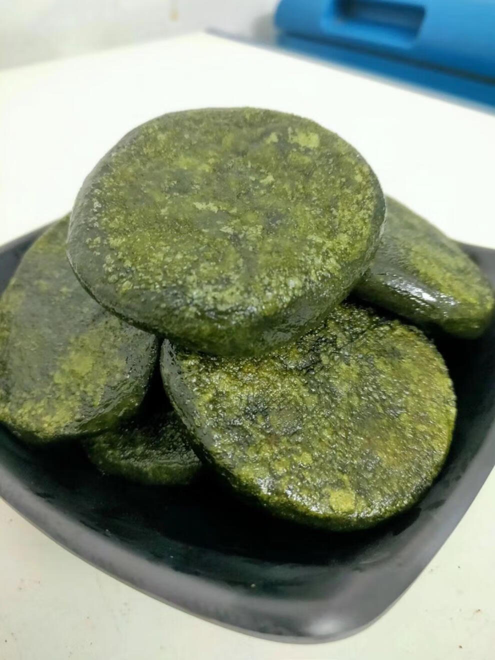 湖南土特产蒿子粑粑 蒿草粑粑 清明果 500g真空包装现做现发 无馅蒿子