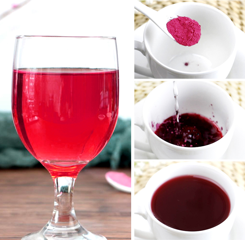 樱桃粉250g雪花酥牛轧糖烘焙原料现磨水果粉可食用纯粉即冲即饮4罐