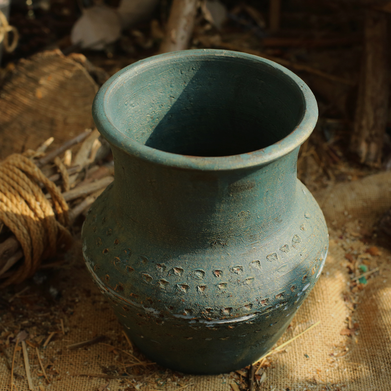 土陶罐多肉植物老桩盆花盆器大号复古红陶土粗陶盆陶罐透气法师hp417