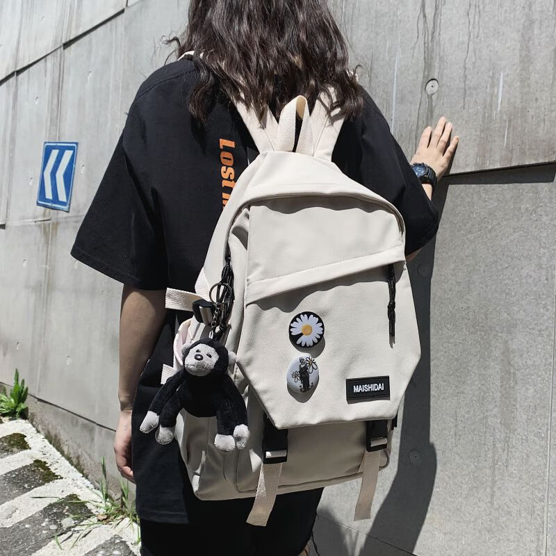 迪士尼官方旗舰初中女生书包大容量女韩版原宿ulzzang中学生生男ins