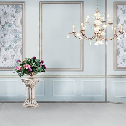 狐狸鹿主播背景布抖音大气直播间墙纸男女直播背景墙3d立体欧式豪华