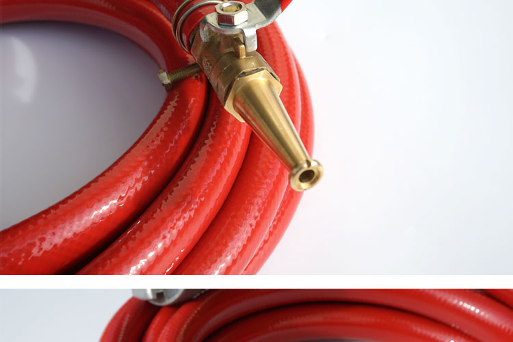 消防软管卷盘水管软管20/25/30米消火栓箱洗车喷枪带铜水枪头园林 5米