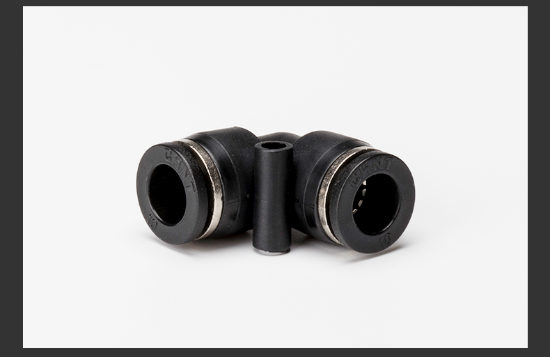 正泰pv气管直角接头气动快速快插气管接头塑胶弯头pv8