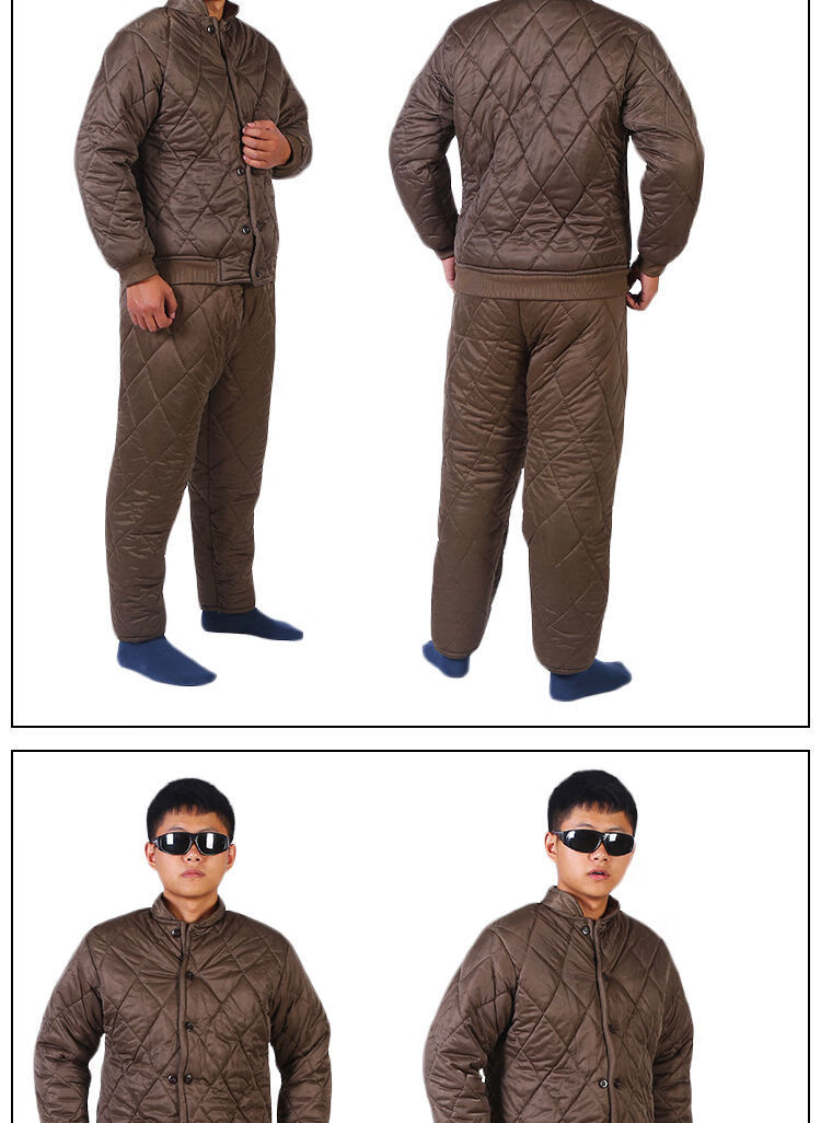 冬季棉服加厚棉衣棉袄棉裤劳保男工人冷库工作服防寒短款外套zbl 单件