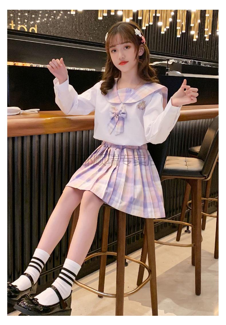 厂部jk制服儿童jk制服小学生秋装女童套装2021新款儿童长袖学院风