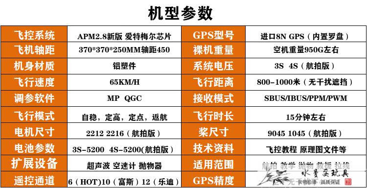 新年礼遇季f450四轴套机套装航拍无人apm28pix大疆naza开源到手飞dji
