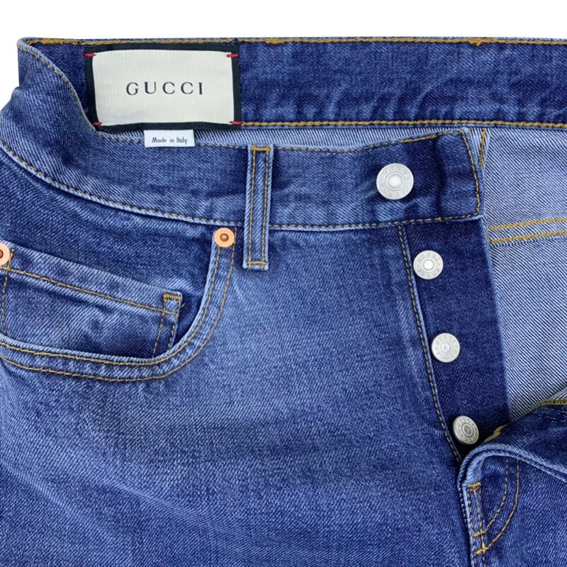 gucci 古驰 女士蓝色牛仔裤 cm 蓝色 32【图片 价格 品牌 报价】-京东