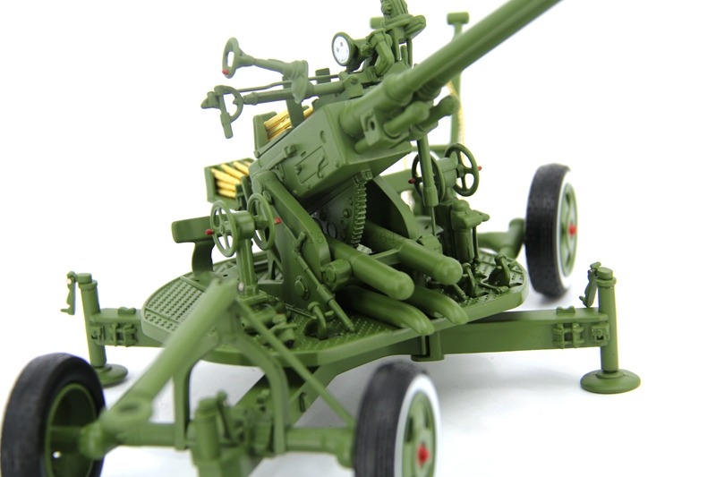 高射炮模型1:18合金65式37双管高炮双三七仿真静态火炮军事模型 青