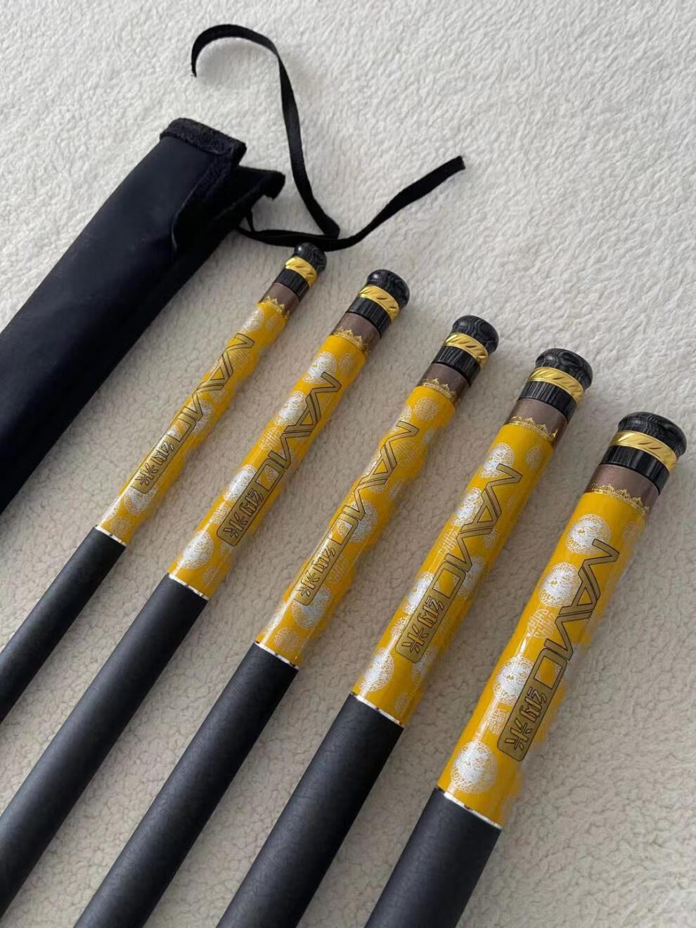 大物竿钓鱼竿超轻超硬19调6h高碳素鱼竿手竿台钓竿新款金麒麟鱼竿轻硬