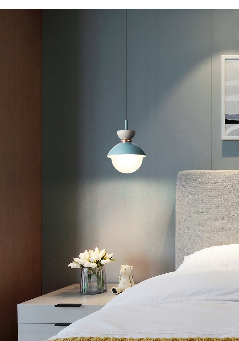 御舵 小米(mi)米家通用卧室床头小吊灯现代简约北欧马卡龙吊线灯网红