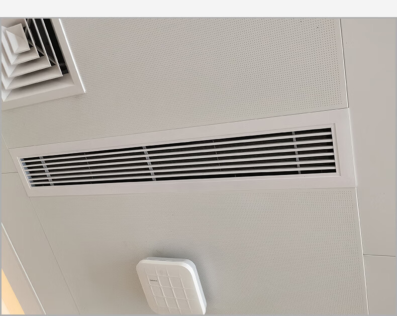 中央空调abs单层百叶出风口 天花格栅通风口工程线条百叶窗出风口 按