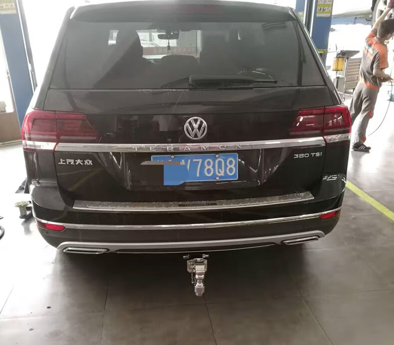 适用于大众途锐拖车钩途观l 途昂x迈腾b8 途安改装后拖车杠牵引勾拖挂