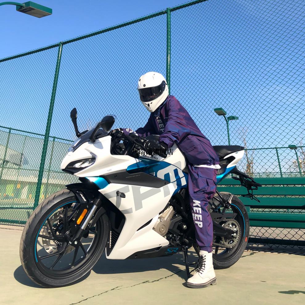 zachariah骑行服zachariah炫彩反光骑行服女防风防水透气通勤机车服