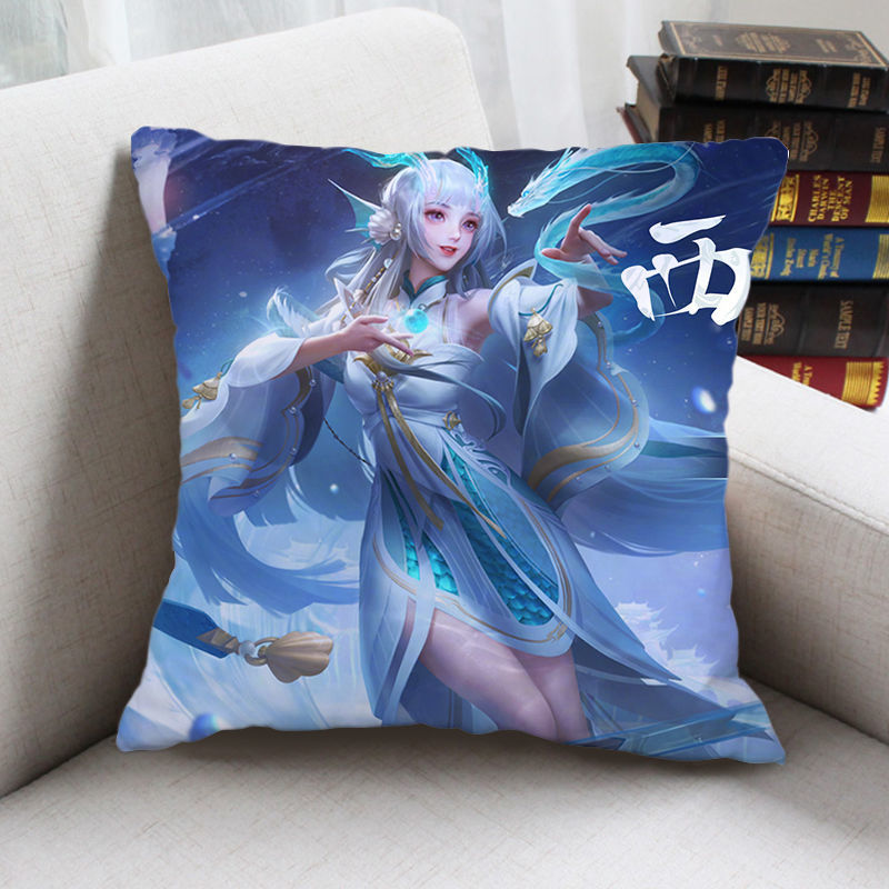 花仟陌王者荣耀西施fmvp游龙清影皮肤抱枕周边靠垫枕头礼物定制生日