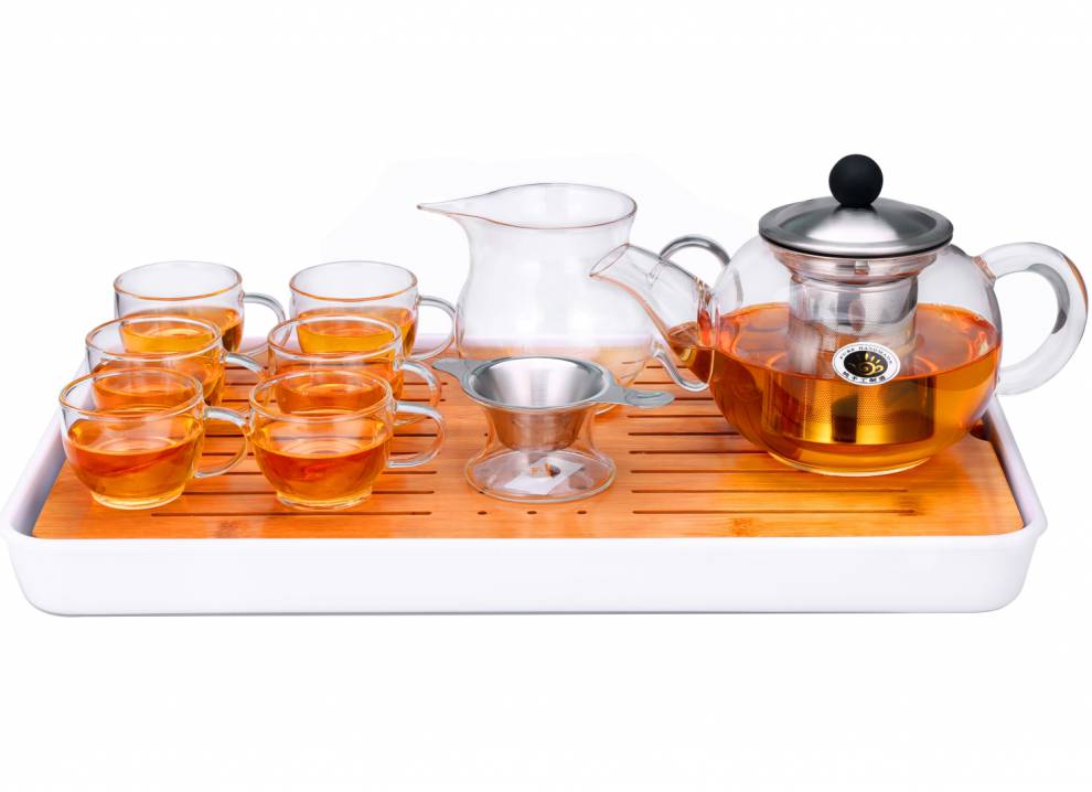 雅风玻璃茶壶 雅风耐高温加厚玻璃茶壶单壶家用小号功夫红茶泡茶壶