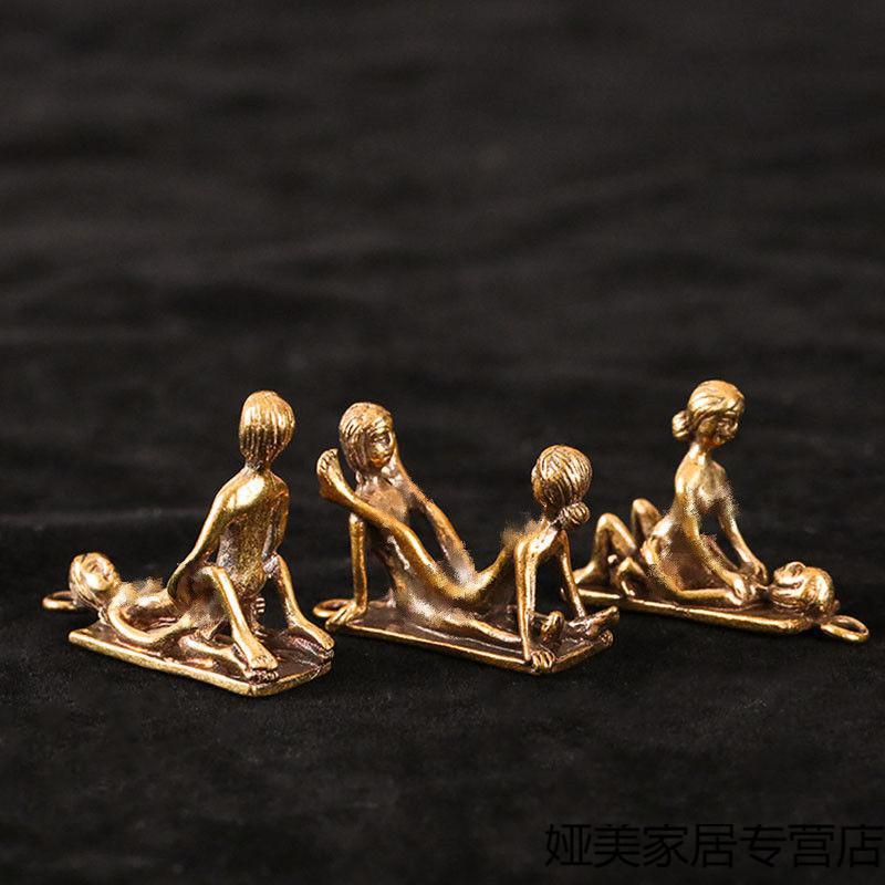 可狄 实心夫妻男女情趣摆件品仿古挑逗床上小铜人吊坠挂件全套 款式七
