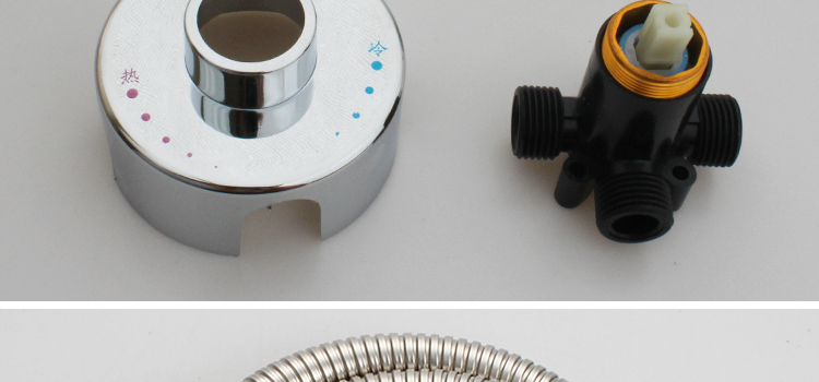 适用于适用于美的海尔电热水器贴墙式混水阀明装冷热开关混合阀花洒