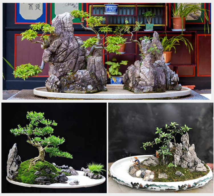 酸洗青龙石鱼缸水族造组景水陆草缸装饰素材大小假山天然石头定制 5斤