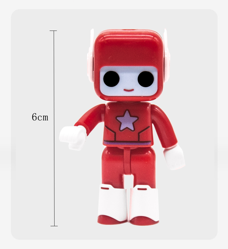 38妇女节礼物百变布鲁可公仔布鲁克小队玩具ip可动人偶儿童大颗粒积木