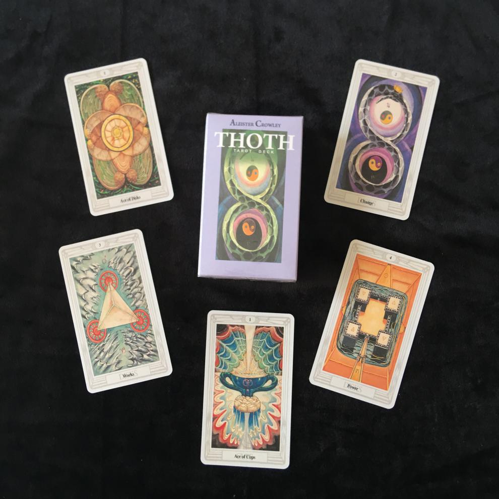 dcw aleister crowley thoth tarot 透特塔罗牌英文定制卡牌 透特塔罗