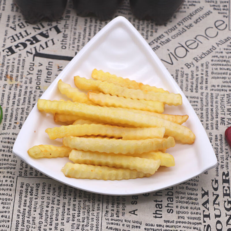 麦肯裹粉细薯条肯德基薯条冷冻半成品薯条咸味细薯条零食曲薯 波纹曲