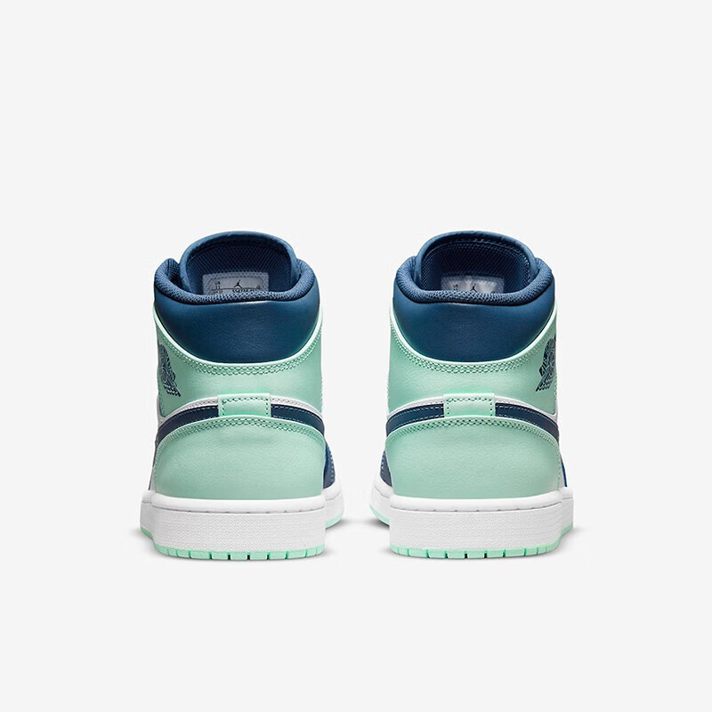 耐克nike男鞋air jordan 1 mid aj1中帮蓝薄荷防滑男子休闲篮球鞋休闲