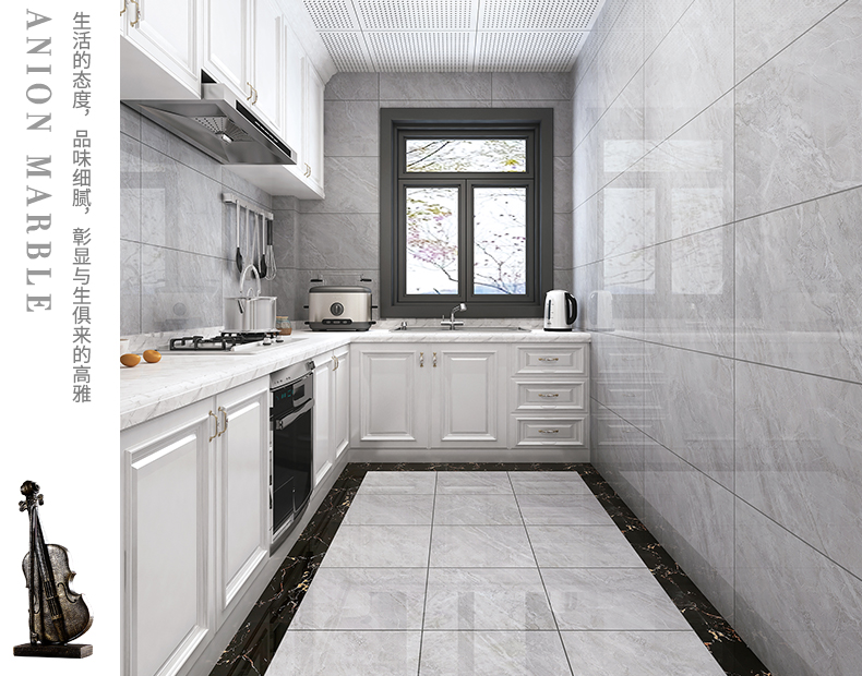 北欧灰色通体大理石瓷砖800x800地砖客厅餐厅全瓷滑地板砖墙砖ta809