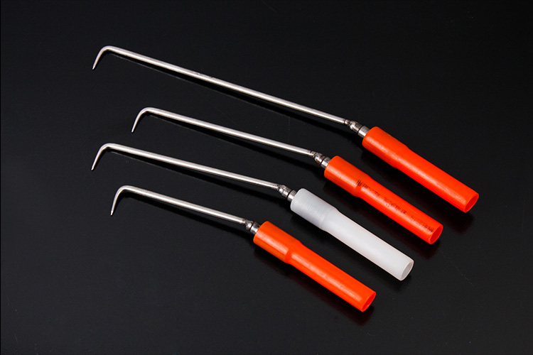 钢筋工扎钩轴承钢筋钩扎钢筋勾子塑料把不锈钢钩绑钩加长扎丝钩红色把