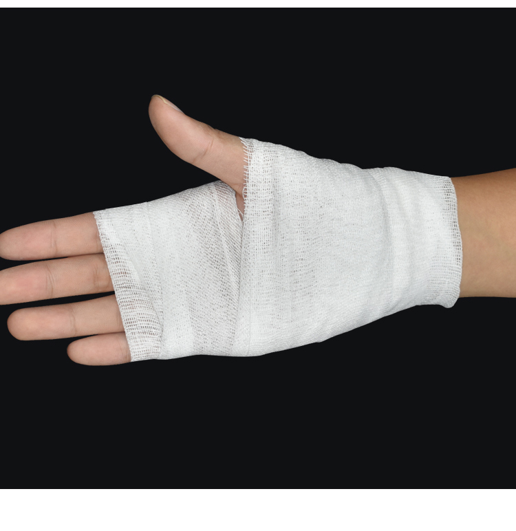 10卷医用绷带纱布卷伤口包扎固定脱脂纯棉沙布缠手绑带崩带纱布条