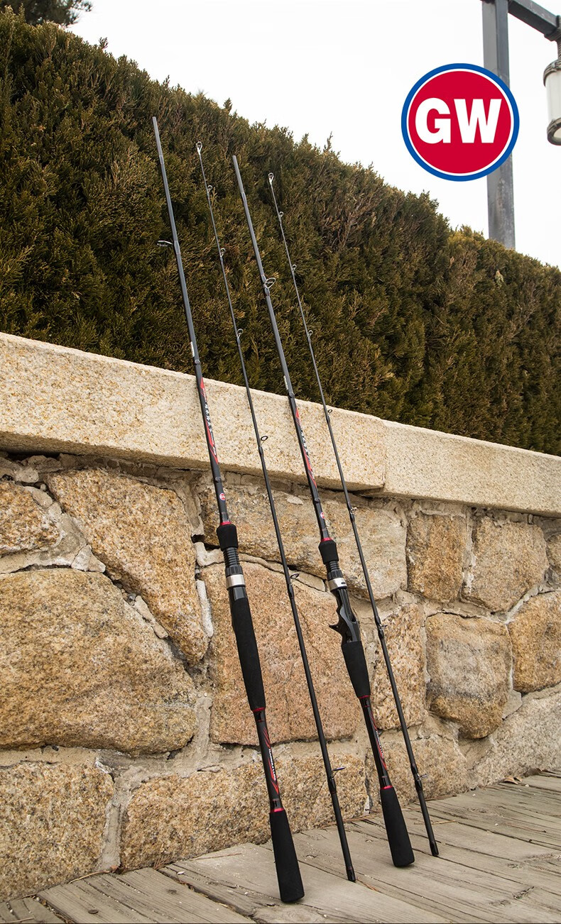 光威鱼竿路亚竿轻量灵敏ml中软调泛用翘嘴钓鱼杆枪柄水滴轮直柄纺车轮