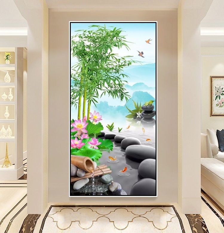 适用场景:玄关图案形式:平面寓意:吉祥,幸福,招财风格:简约画框材质