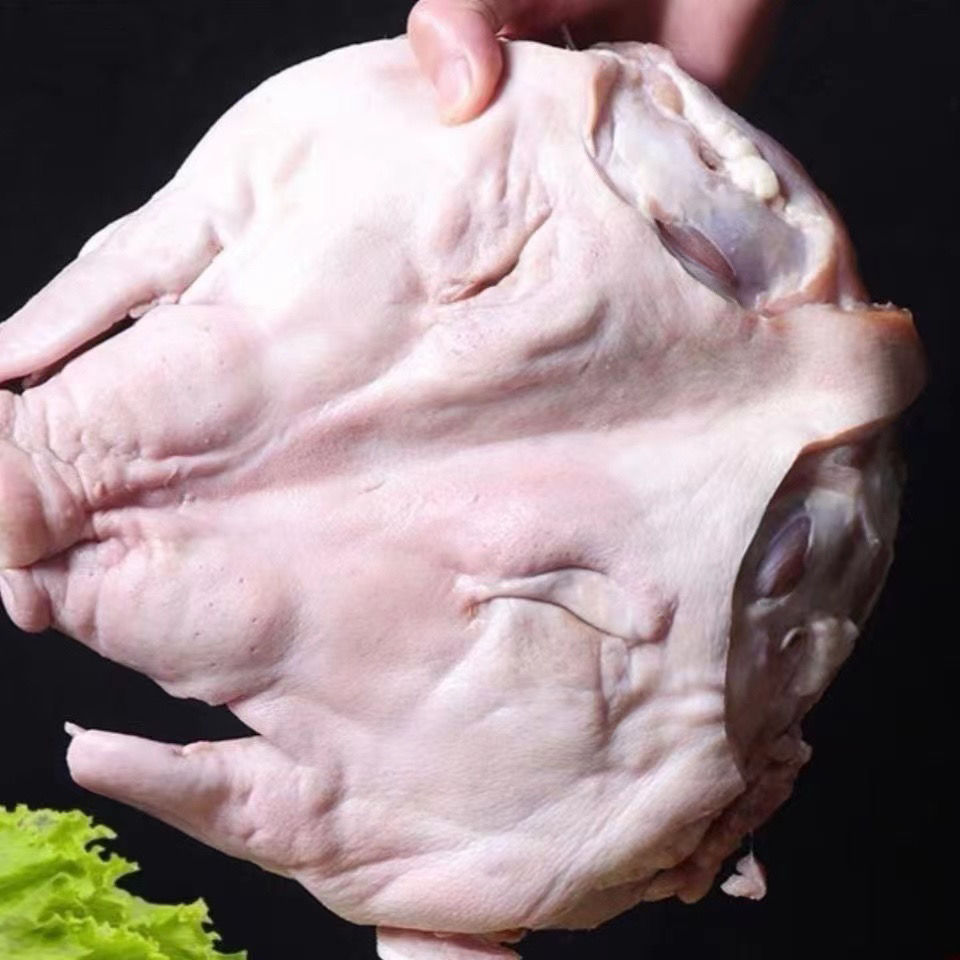 猪肉 生鲜新鲜猪头整只对半劈开猪头肉批发带骨猪脸 斓维品 1只对半