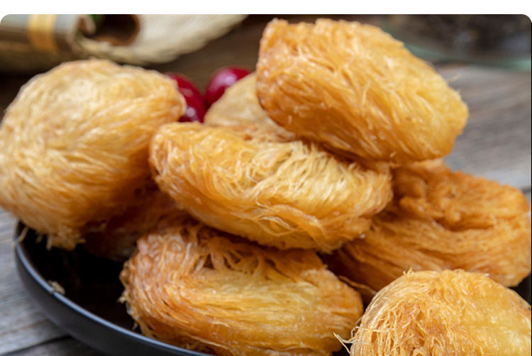 金丝饼千丝饼手工酒店点心半成品冷冻油炸银丝饼拉丝