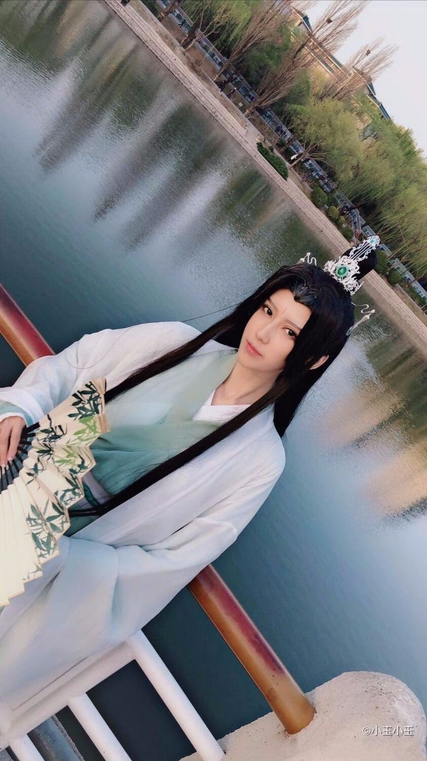 赛瑟达人渣反派自救沈清秋cos服女学生师尊汉服超仙魏晋风舞蹈演出