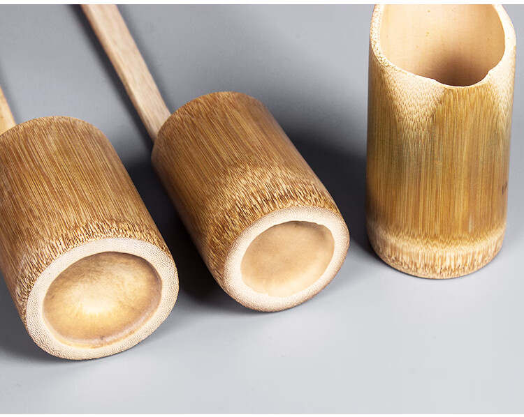 手工竹制酒提子竹根打酒勺小水瓢酒吊子长柄打酒器天然竹漏斗圆肚漏斗