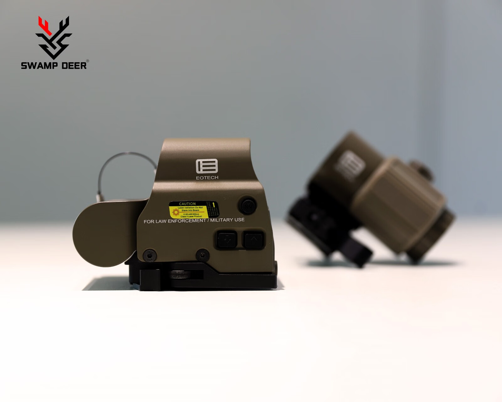 黑夜之星红点沙色558全息g43增倍镜组合瞄准镜十字瞄准镜侧翻快拆全息