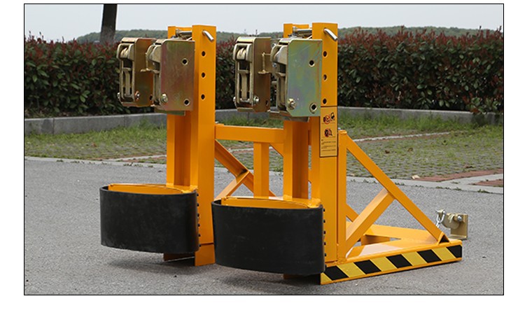 叉车油桶夹具双油桶装卸搬运鹰嘴夹铁桶塑料桶夹子加厚型夹桶搬运夹抓