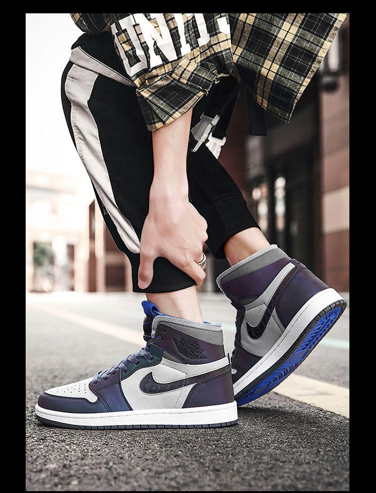 【官方旗舰店】aj高帮夏季女鞋柏调空军一号男英雄变色龙篮球鞋 ajaj