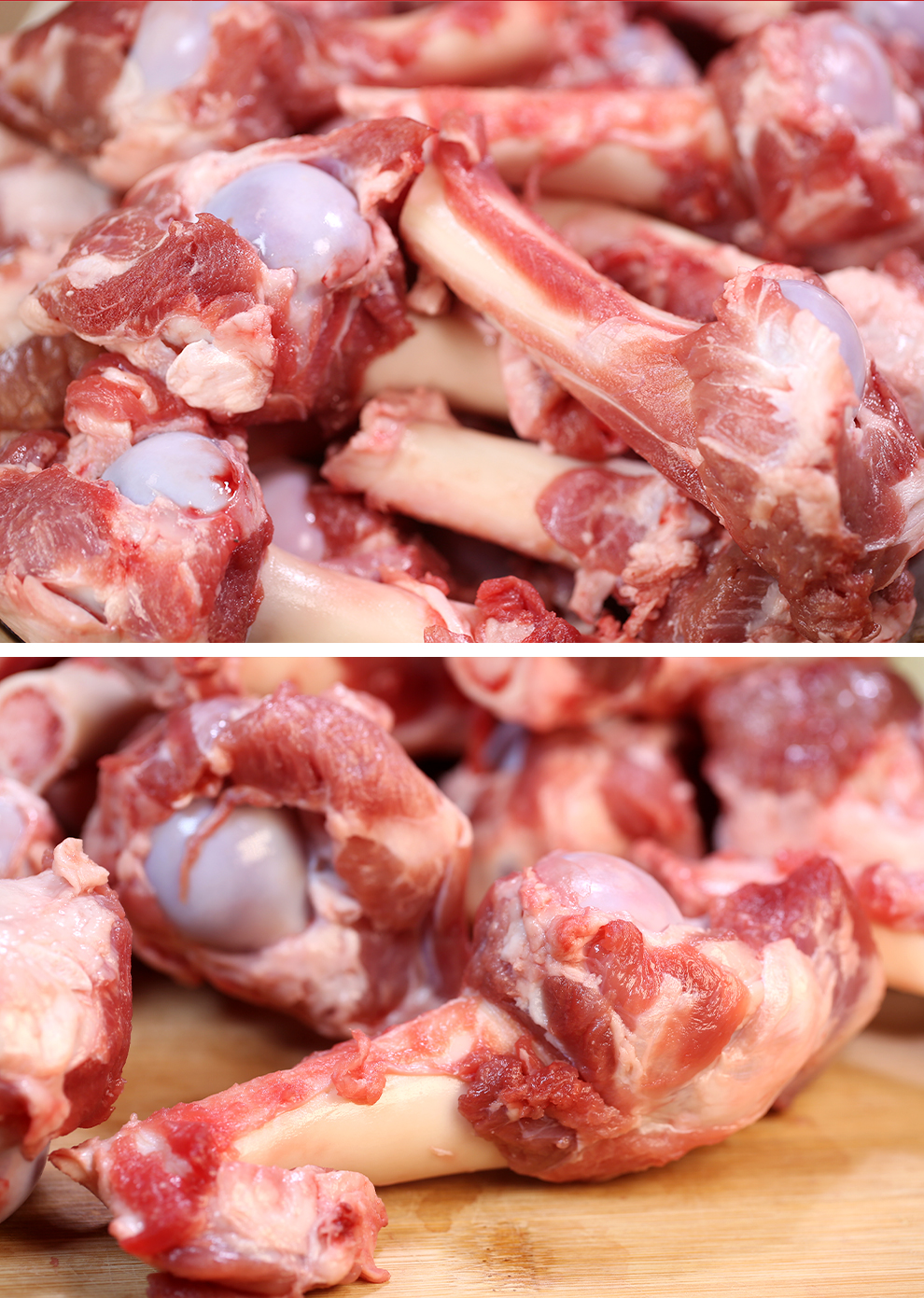 宝然羊棒骨新鲜农家跑山羊棒骨多肉骨髓易出羊肉生鲜 羊蹄子4斤