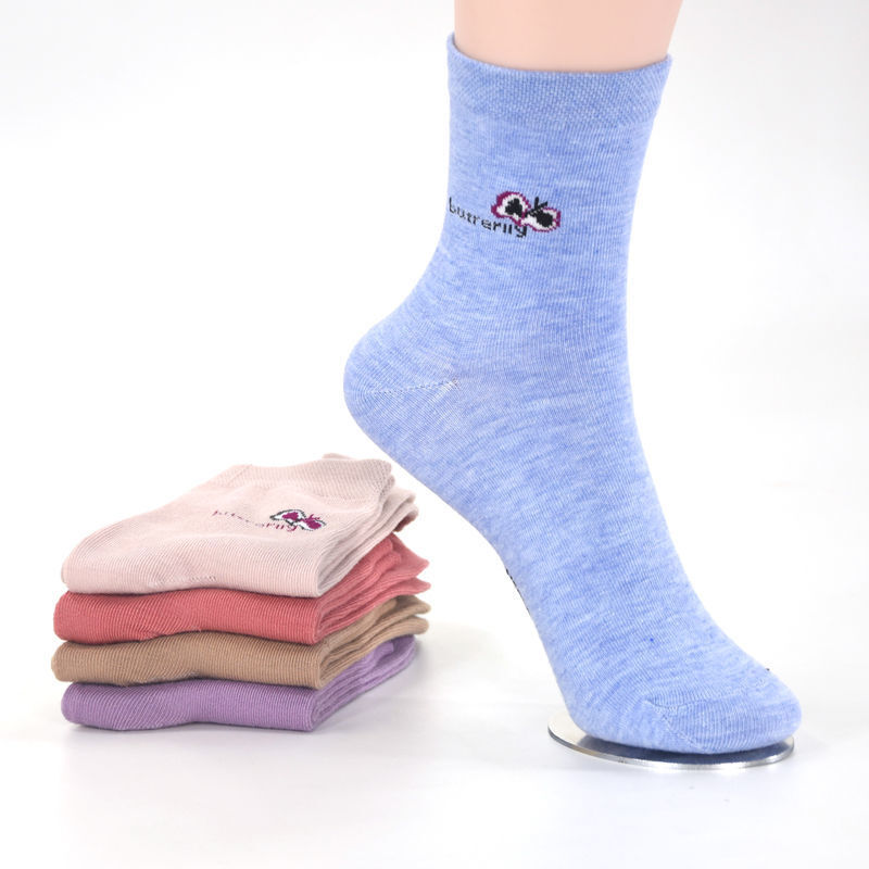 【透气】【女士秋冬棉袜】棉袜子女长筒加厚保暖冬卡通女士韩版防臭
