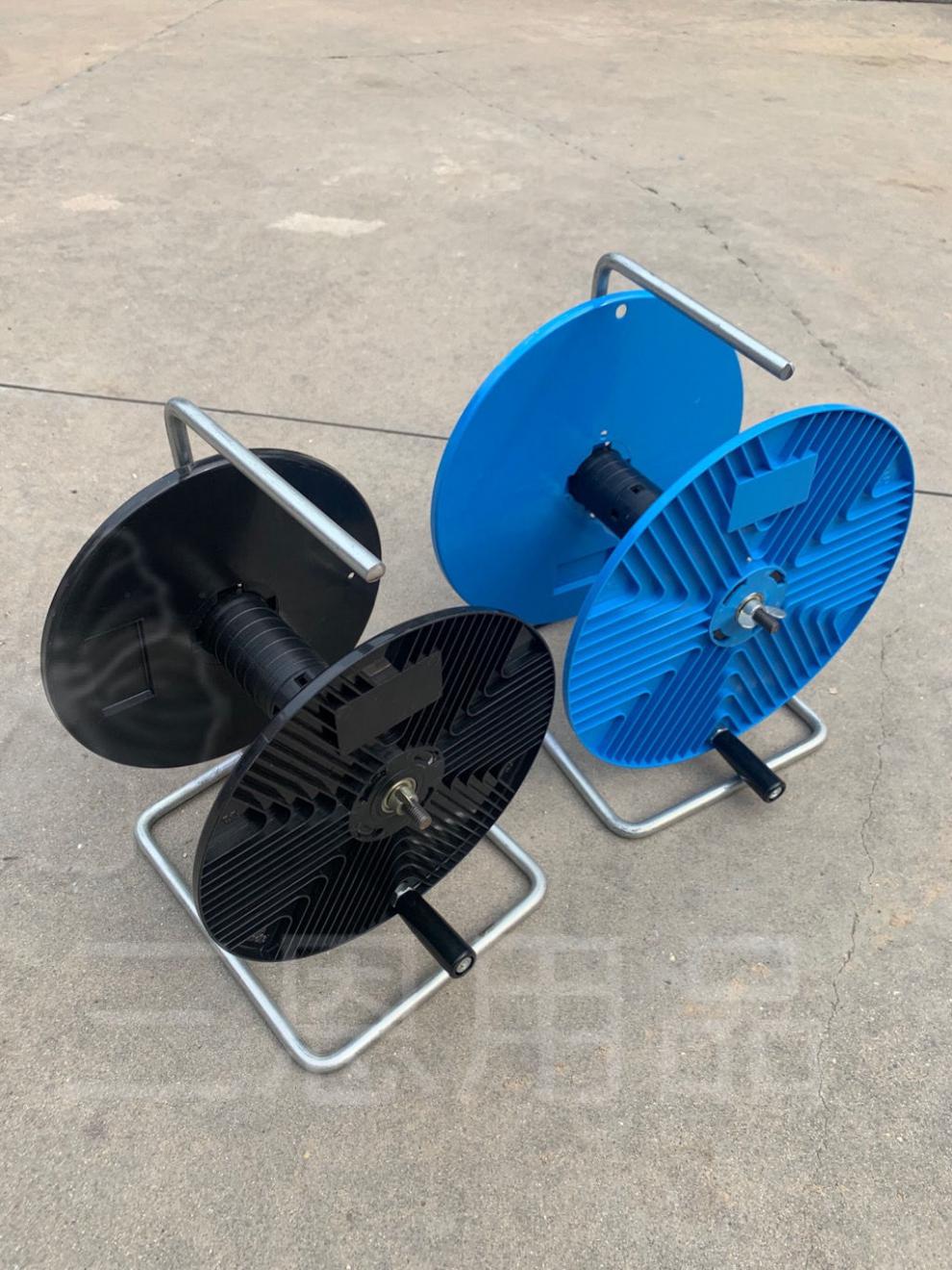 电线收纳神器收线盘线架子便携收线盘放线滚轮手摇轱辘放线器线轮 300