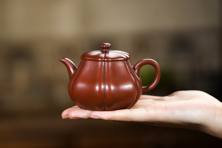 顾景舟紫砂壶回流紫砂老壶一厂早期紫砂名家顾景舟纯手工老朱泥筋纹