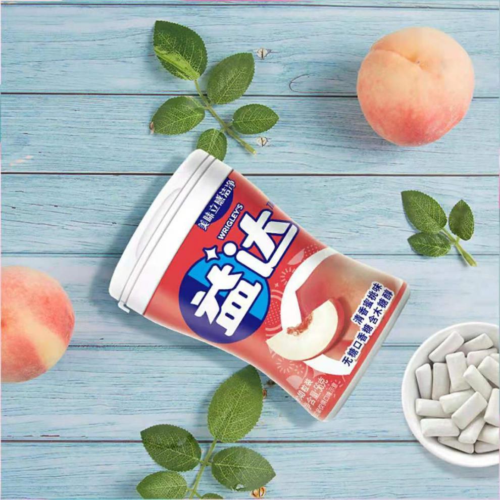 木糖醇口香糖56g40粒多种口味办公室糖果零食清新口气草本精华味40粒6